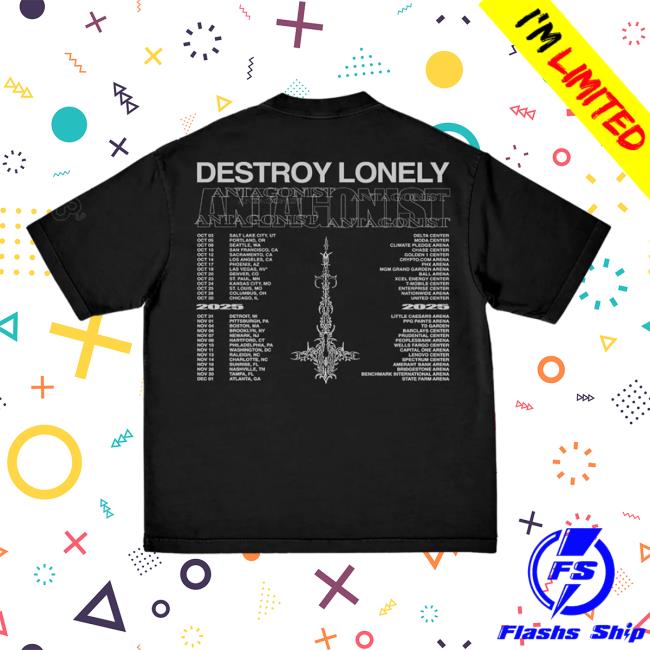 Playboi Carti Antagonist 2.0 Tour Merch Store Destroy Lonely Mirror Girls T-Shirt
