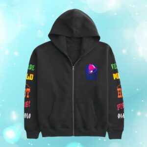 Hollisterco Merch Store Hollister X Taco Bell Boxy Graphic Zip-Up Hoodie