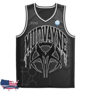 Mudvayne Merch Store L.D. 50 Black Basketball Jersey