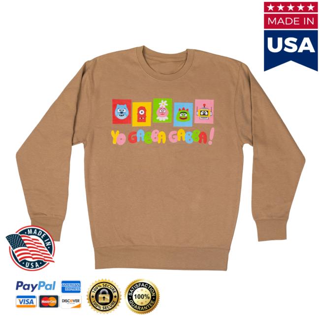 Yo Gabba Gabba Merch Store Adult Yo Gabba Gabba Bright Sweatshirt! Yo Gabba Gabba Merch Store Adult Yo Gabba Gabba Bright Sweatshirt!