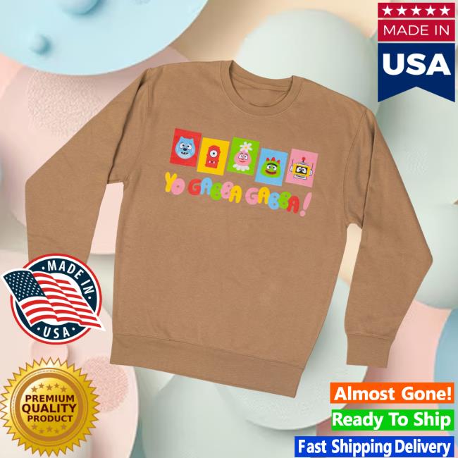 Yo Gabba Gabba Merch Store Adult Yo Gabba Gabba Bright Sweatshirt! Yo Gabba Gabba Merch Store Adult Yo Gabba Gabba Bright Sweatshirt!