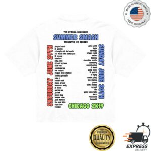 Summer Smash Store Merch Summer Smash 2019 Line Up White Shirt