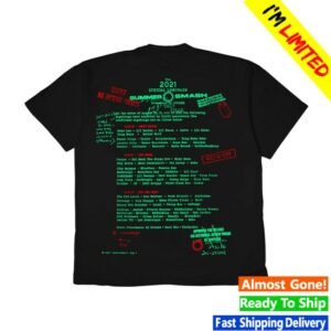 Summer Smash Store Merch Summer Smash 2021 Line Up Black Shirt