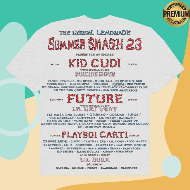 Summer Smash Store Merch Summer Smash 2023 Line Up Grey Shirt Summer Smash Store Merch Summer Smash 2023 Line Up Grey Shirt
