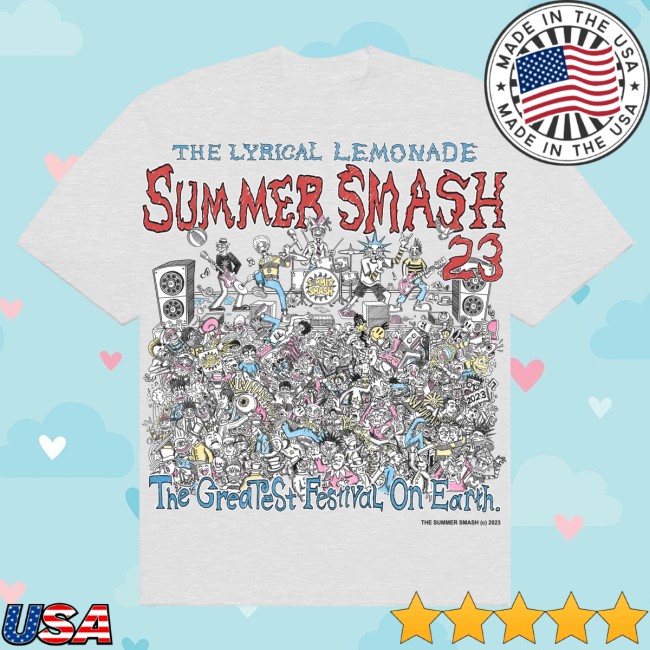 Summer Smash Store Merch Summer Smash 2023 Line Up Grey Shirt Summer Smash Store Merch Summer Smash 2023 Line Up Grey Shirt