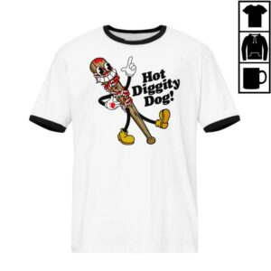 Amc Shop Merch The Walking Dead Ringer Tee 15Th Anniversary Hot Diggity Dog