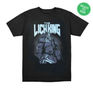 Blizzard Gear Store Merch World Of Warcraft The Lich King Black T-Shirt
