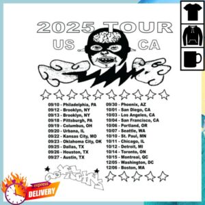 Model Actriz Store Merch Fall 2025 Tour Tee