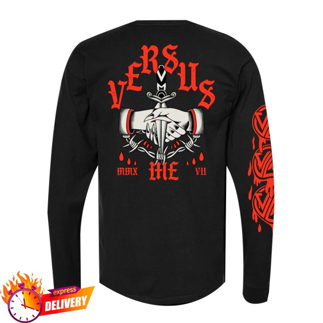 Versus Me Official Merch Store Hand Dagger Long Sleeve Versus Me Official Merch Store Hand Dagger Long Sleeve
