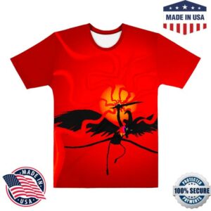 Homestuck Merch Store Red Miles Cotton Aop T-Shirt