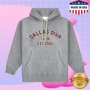 Duncanyounot Merch Store Dallas Diva Cropped Hoodie Grey