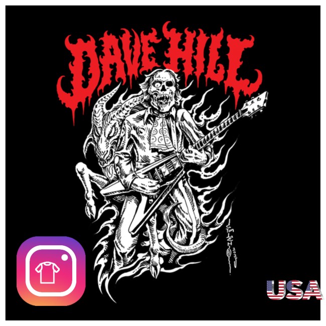 Dave Hill Store Merch Dave Hill Skullface Tee By Artist Tim Lehi Dave Hill Store Merch Dave Hill Skullface Tee By Artist Tim Lehi