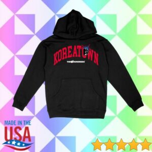 Koreatown Store Merch The Hundreds X Koreatown Arch Logo Black Hoodie