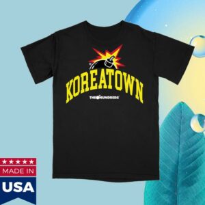 Koreatown Store Merch The Hundreds X Koreatown Arch Logo Black T-Shirt