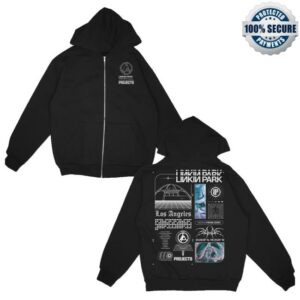 Linkin Park Merch Store Brooklyn Projects La Black Zip Hoodie