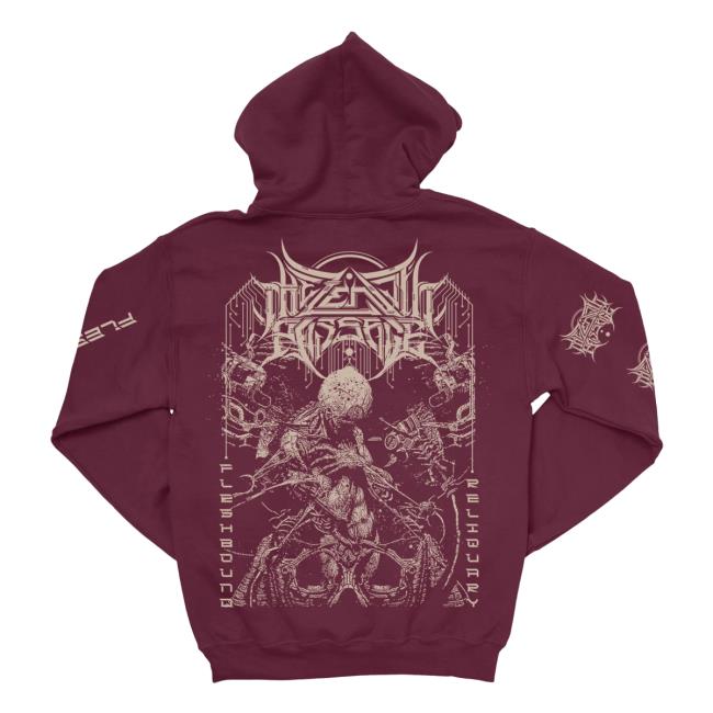 Indiemerchstore Shop The Zenith Passage Fleshbound Reliquary Pullover Hoodie Maroon Indiemerchstore Shop The Zenith Passage Fleshbound Reliquary Pullover Hoodie Maroon