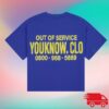 kenny youknow clothing store merch out of service tee blue