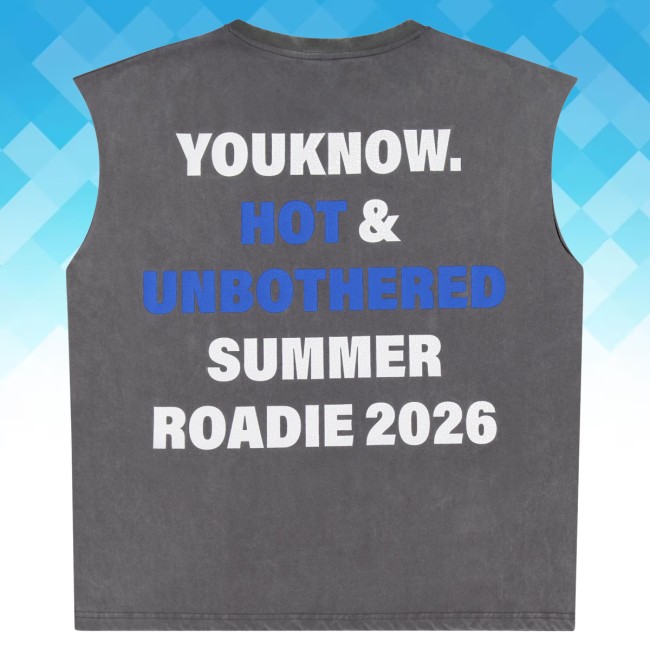 Youknow Clothing Store Merch Hot Unbothered Tank Washed Grey Youknow Clothing Store Merch Hot Unbothered Tank Washed Grey