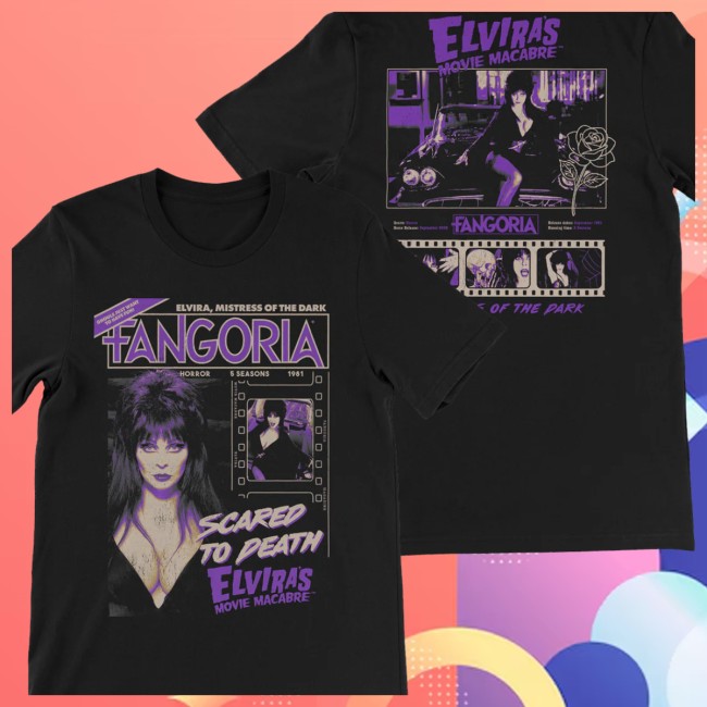 Fangoria Store Merch Elvira’s Movie Macabre T Shirt Fangoria Store Merch Elvira’s Movie Macabre T Shirt