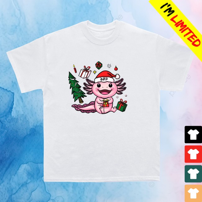 Bass Fishing Productions Store Merch Axolotl Holiday Tee Bass Fishing Productions Store Merch Axolotl Holiday Tee