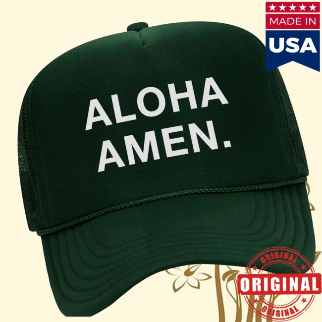Aloha Andamen Store Merch Amen Trucker Forest Hat Aloha Andamen Store Merch Amen Trucker Forest Hat