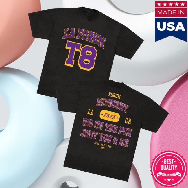 Tate Mcrae Store Merch La Forum Event Tee Tate Mcrae Store Merch La Forum Event Tee