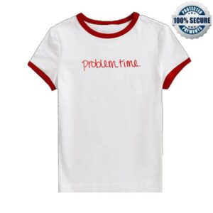 Becca Moore Merch Store Problem Time Ringer Tee