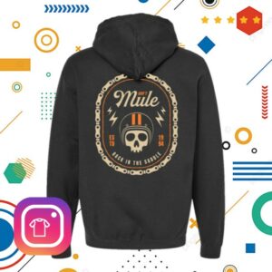 Musictoday Store Merch Bits Biker Skull Hoodie