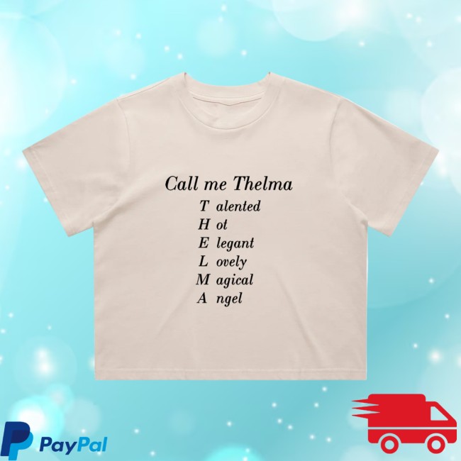 Warner Music Store Merch Call Me Thelma Crop Tee Warner Music Store Merch Call Me Thelma Crop Tee