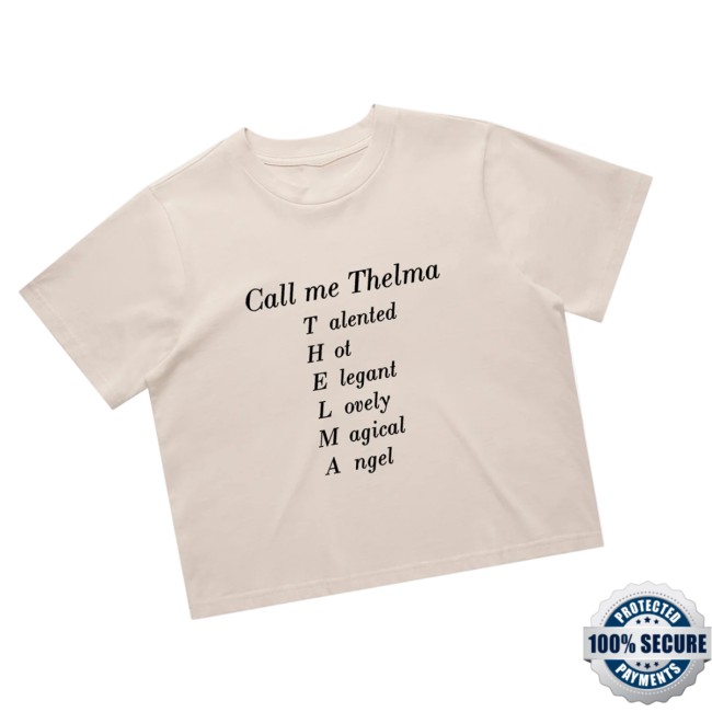 Warner Music Store Merch Call Me Thelma Crop Tee Warner Music Store Merch Call Me Thelma Crop Tee