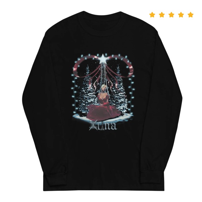 Christina Aguilera Store Merch Christmas In Paris Long Sleeve Tee Christina Aguilera Store Merch Christmas In Paris Long Sleeve Tee