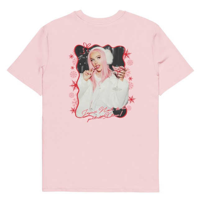 Christina Aguilera Store Merch Christmas In Paris Pink Tee Christina Aguilera Store Merch Christmas In Paris Pink Tee