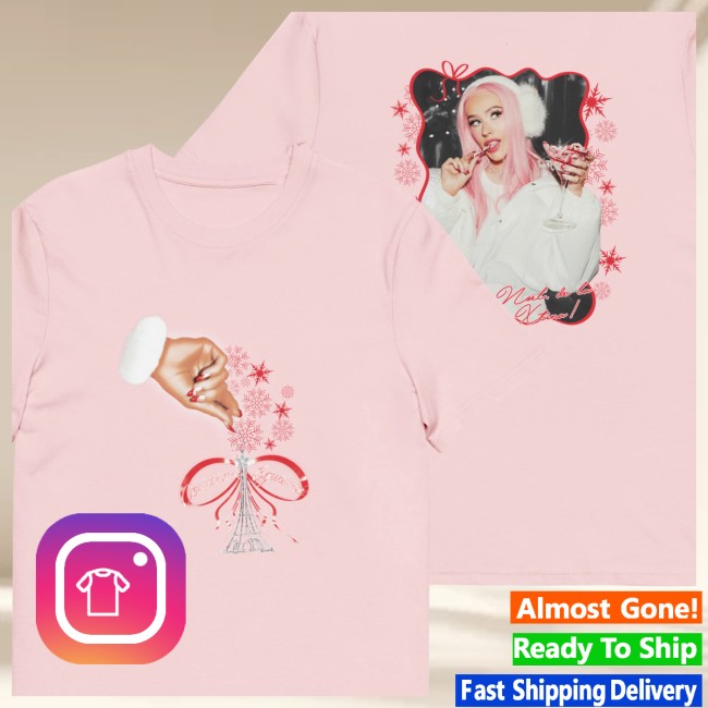 Christina Aguilera Store Merch Christmas In Paris Pink Tee Christina Aguilera Store Merch Christmas In Paris Pink Tee