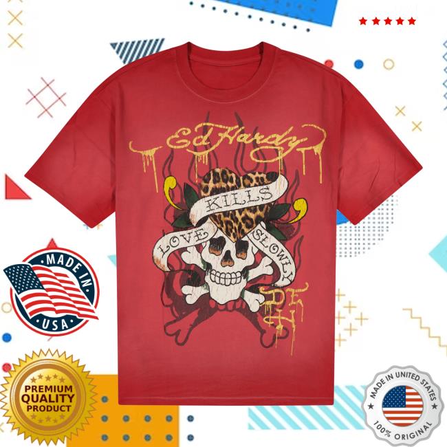 Ed Hardy Merch Store Lks Skull Boxy Tee Ed Hardy Merch Store Lks Skull Boxy Tee
