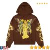 kenny Ed Hardy Merch Store Mary Boxy Fleece Hoodiea