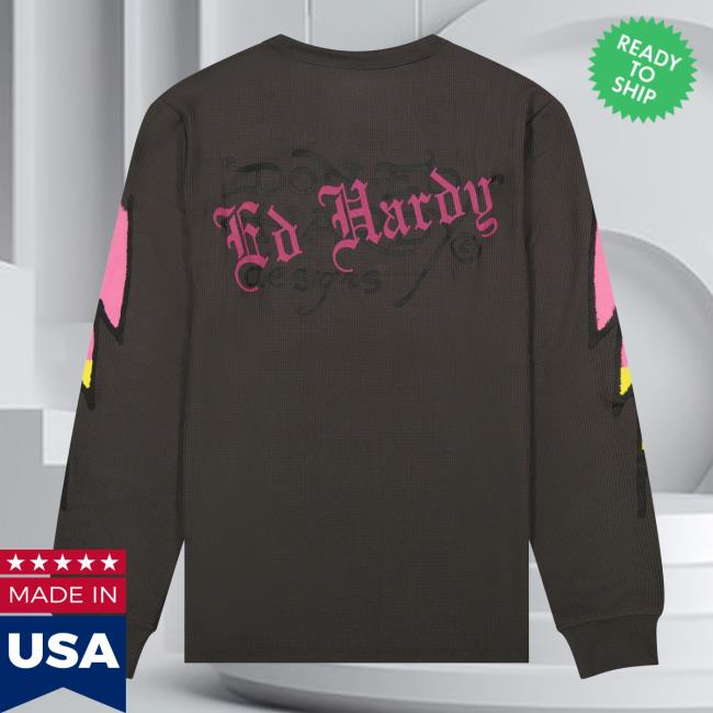 Ed Hardy Merch Store Panther Rose Ls Tee Ed Hardy Merch Store Panther Rose Ls Tee