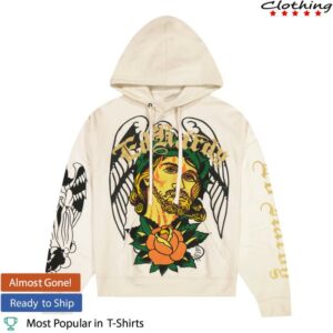 Ed Hardy Merch Store Savior Boxy Fleece Hoodie