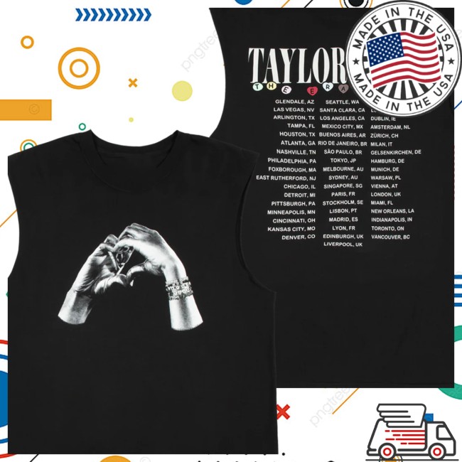 Taylor Swift Store Merch The Eras Tour Heart Hands Muscle Oversized Tank Taylor Swift Store Merch The Eras Tour Heart Hands Muscle Oversized Tank