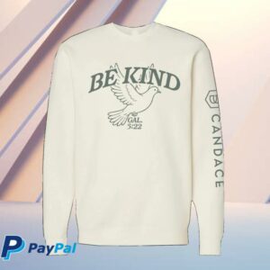 Candace Bure Merch Store Be Kind Dove Crewneck