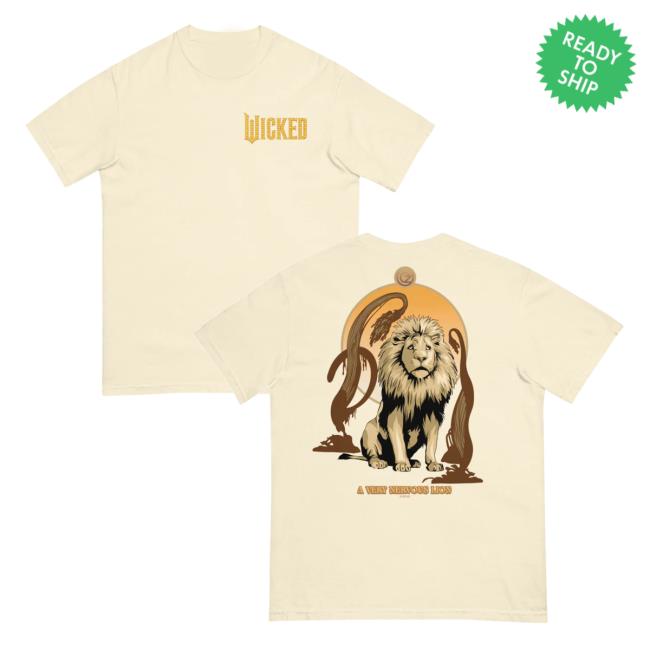 Nbc Store Merch Wicked For Good Lion Comfort Colors T-Shirt Nbc Store Merch Wicked For Good Lion Comfort Colors T-Shirt