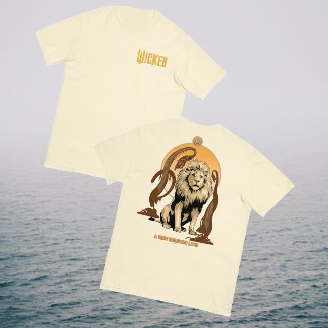 Nbc Store Merch Wicked For Good Lion Comfort Colors T-Shirt Nbc Store Merch Wicked For Good Lion Comfort Colors T-Shirt