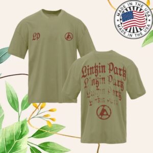 Linkin Park Store Merch Arch Repeat Light Olive Tee