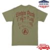 Linkin Park Store Merch Arch Repeat Light Olive Tee 1 kenny linkin park store merch arch repeat light olive tee u