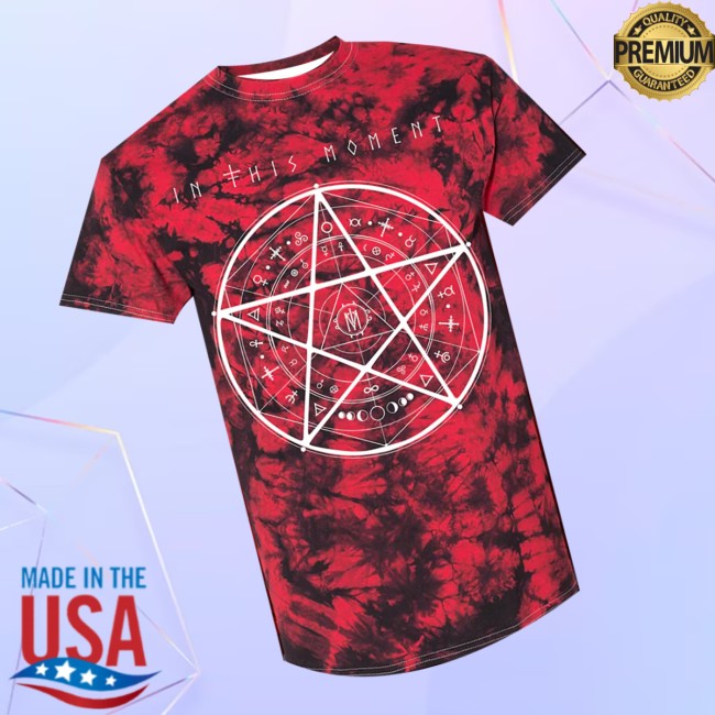 In This Moment Official Store Merch Tie Dye Pentagram Tee In This Moment Official Store Merch Tie Dye Pentagram Tee