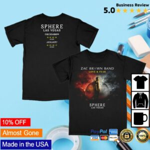 Zac Brown Band Store Merch Sphere Admat Tee