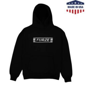 Colin Furze Merch Store Furze Tv Static Logo Hoodie Black