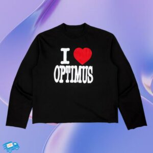 Optimus Gang Merch Store Ls T-Shirt I Love Optimus Black