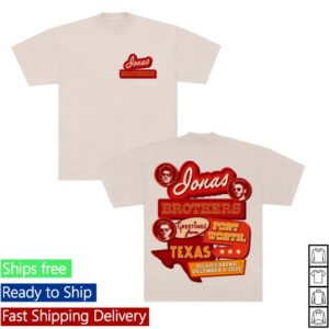 Jonas Brothers Shop Merch Greetings From Your Hometown Fort Worth Tx Tee