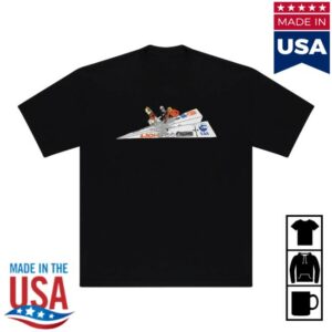 Virgil Abloh Archive Merch Store Cj X Arch Paper Plane Tee Black