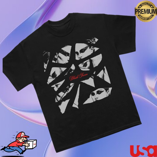 Searchlight Pictures Store Merch Black Swan Shattered Tee Searchlight Pictures Store Merch Black Swan Shattered Tee